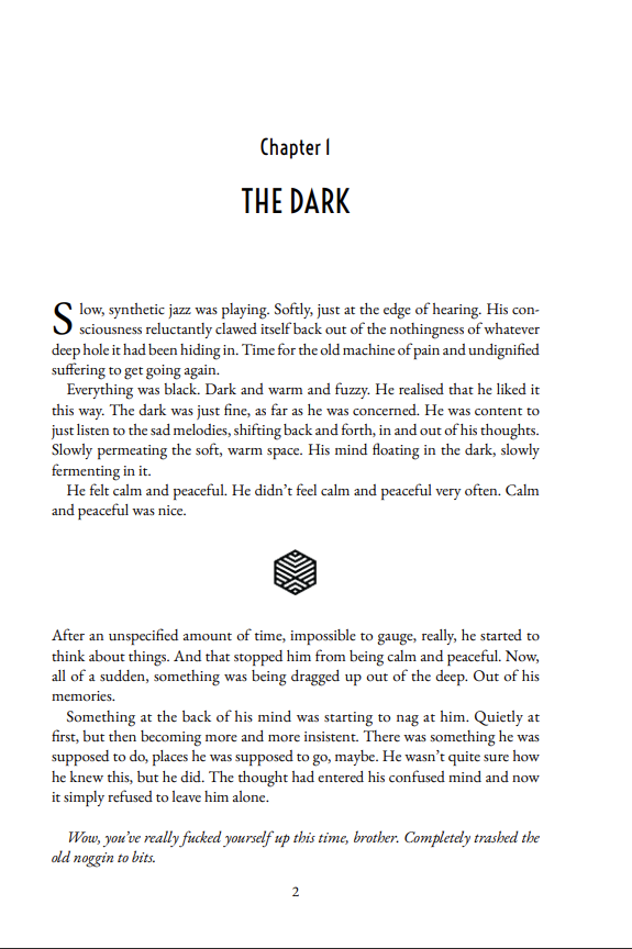 Current Print Layout of the Novel